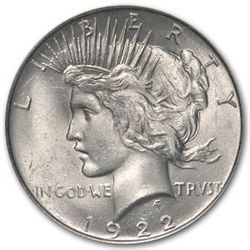 1922 Peace Dollar MS-65 PCGS