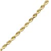 Image 1 : Diamond Cut Rope 14k Gold Necklace - 24 in.