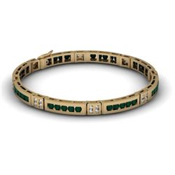 Black Diamond 2.96 ctw Diamond Bracelet 14kt W / Y Gold