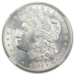 1921-D Morgan Dollar - MS-63 NGC