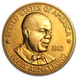 U.S. Mint Gold 1 oz Louis Armstrong Commemorative Arts