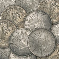 1898-1909 Mexican Silver 1 Peso Cap &amp; Rays (Avg Cir