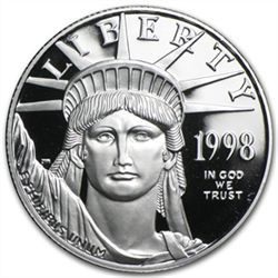 1998-W 1/2 oz Proof Platinum American Eagle (w/Box &amp