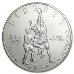 1995-S Olympic Basketball Half Dollar Clad Commem MS-69