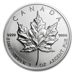 1993 1 oz Silver Canadian Maple Leaf (Brilliant Uncircu