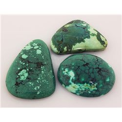 Natural Turquoise 224.05ctw Loose Gemstone 3pc Big Size