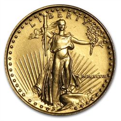 1987 MCMLXXXVII 1/10 oz Gold Eagle Brilliant Uncirculat