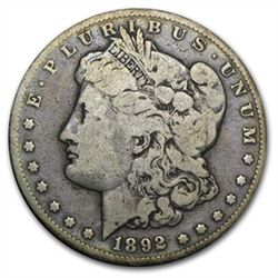 1892-CC Morgan Dollar - Fine