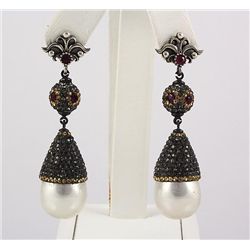 Victorian Vintage Mother of Pearl Dangling Earring