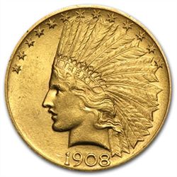 $10 Indian Gold Eagle - Almost Uncirculated