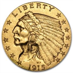 $2.50 Indian Gold Quarter Eagle - Extra Fine