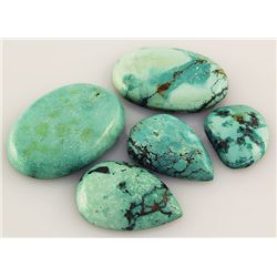 Natural Turquoise 128.45ctw Loose Small Gemstone Lot of