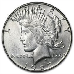 1927-S Peace Dollar - Brilliant Uncirculated