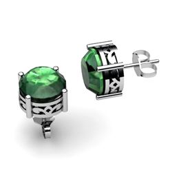 Emerald 2.50ctw Earring 14kt White Gold