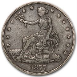 1877 Trade Dollar - Extra Fine