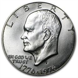 1976-S Eisenhower Dollar 40% Silver (Type 1) BU MS-60 -