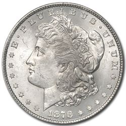 1878 Morgan Dollar -7 Tailfeathers (Rev. of 79) MS-64 P