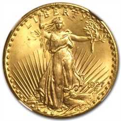 $20 Saint-Gaudens Gold Double Eagle - MS-66 NGC