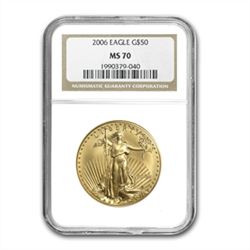 2006 4-Coin Gold American Eagle Set MS-70 NGC