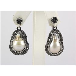 Victorian Vintage Mother of Pearl Earring