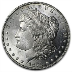 1879-S Morgan Dollar - Reverse of 1878 - Brilliant Unci