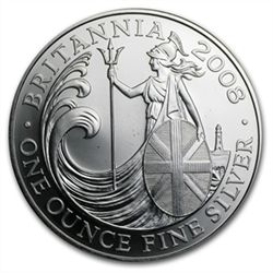 2008 1 oz Silver Britannia - Abrasions