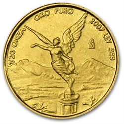 2007 1/20 oz Gold Mexican Libertad (Brilliant Uncircula