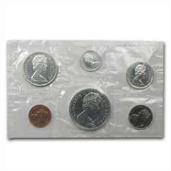 1959 - 1966 6-Coin Canadian Prooflike Silver Coin Sets