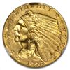 Image 1 : $2.50 Indian Gold Quarter Eagle - MS-64 NGC or PCGS