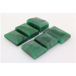 191.94ctw Faceted Loose Emerald Beryl Gemstone Lot of 6