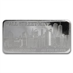 10 oz Wall Street Mint Silver Bar .999 Fine (Type 1)