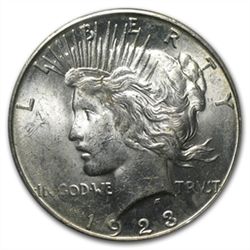 1923-S Peace Dollar MS-62 PCGS