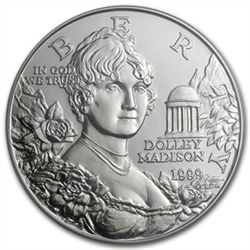 1999-P Dolley Madison $1 Silver Commemorative - MS-70 P