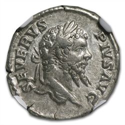 Roman Silver Denarius of Septimius Severus (193-211AD)