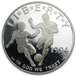 1994-S World Cup $1 Silver Commemorative - PR-69 DCAM P