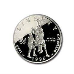 1995-S Olympic Basketball Half Dollar Clad Commem PR-69