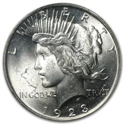 1923 Peace Dollar MS-63 PCGS