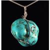 Image 1 : NATURAL 178.06CTW TURQUOISE WIRE WRAPPED PENDANT