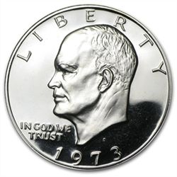 1973-S Eisenhower Dollar Gem Proof - Clad