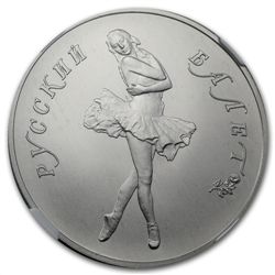 1989 1 oz Russian Palladium Ballerina PF-69 NGC MATTE