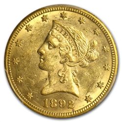 1892-O $10 Liberty Gold Eagle - MS-61 PCGS