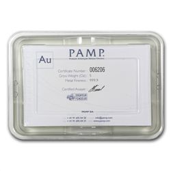 5 oz Pamp Suisse Gold Bar .9999 Fine (In assay)