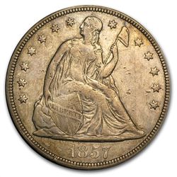 1857 Liberty Seated Dollar - Extra Fine