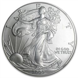 2000 Silver American Eagle - MS-69 NGC