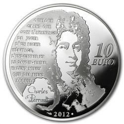 2012 10 Silver Proof Heroes of French Literature - Puss