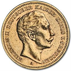 Germany (Prussia) 1910-J Gold 20 Mark (AU)