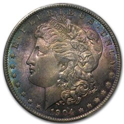 1904-O Morgan Dollar MS-64 PCGS Beautiful Obverse Tonin