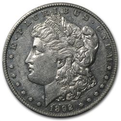 1892-S Morgan Dollar AU-55 PCGS VAM-2 Doubled Date Top-