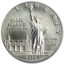 1986-P Statue of Liberty $1 Silver Commemorative - MS-6