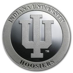 1 oz Indiana University Silver Round .999 Fine